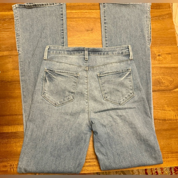 l'agence ABILENE HIGH RISE BABY BOOTCUT SLIT JEANS SIZE 26 - Picture 6 of 12